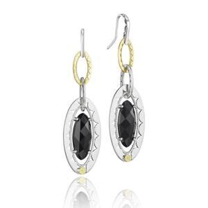 Tacori Sterling 18k Onyx Briolette Link Earrings
